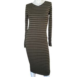 Forever 21 Long Sleeve Midi Dress Size Small